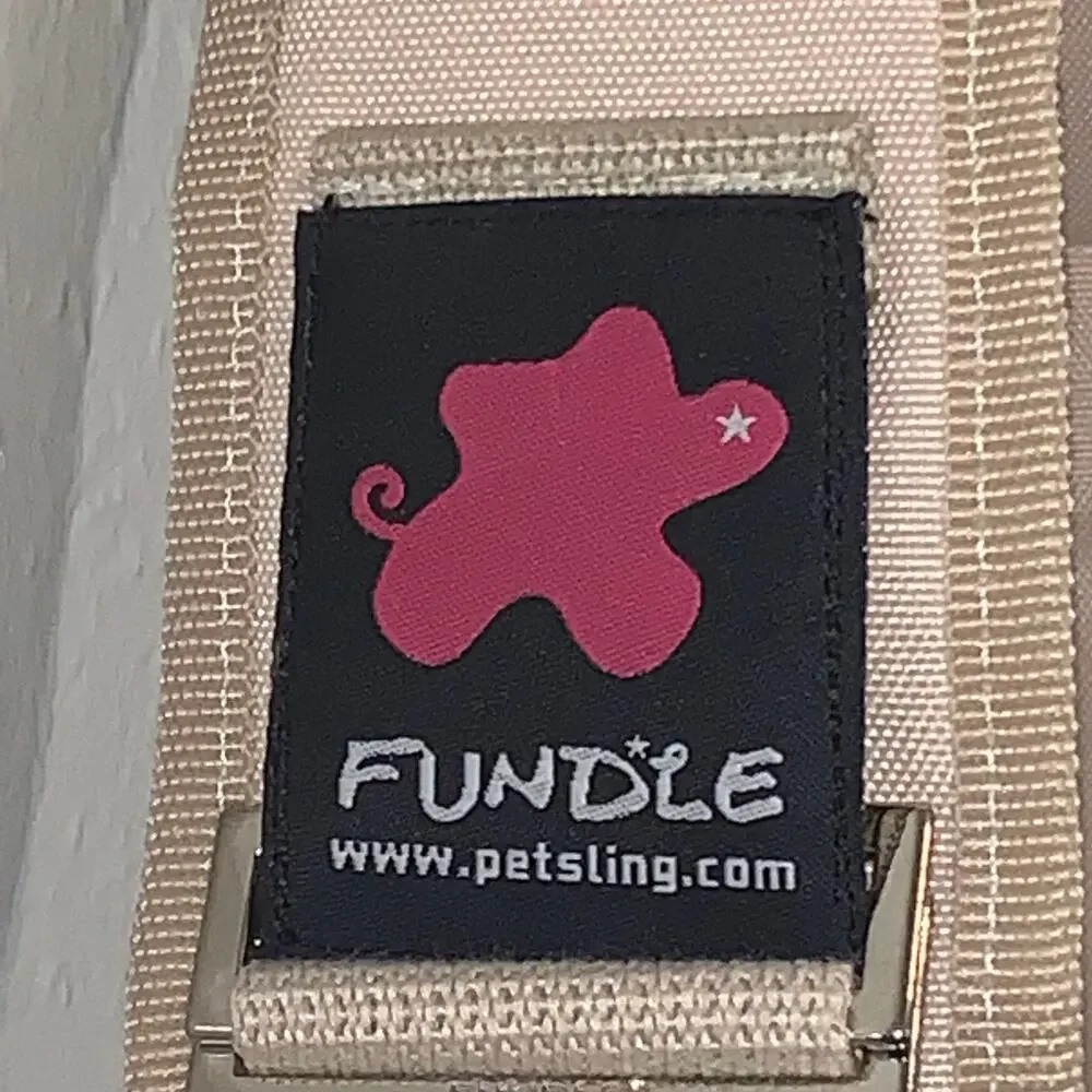 New Fundle Communion Pocket Pet Sling Carrier Bag Standard Size 0-11 lb Beige